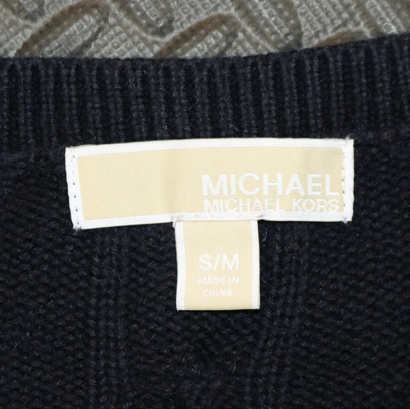 Michael Kors Oversized Cable Knit Sweater Dress - Picture 6 of 9